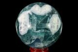 Colorful, Polished Fluorite Sphere - Mexico #153358-1